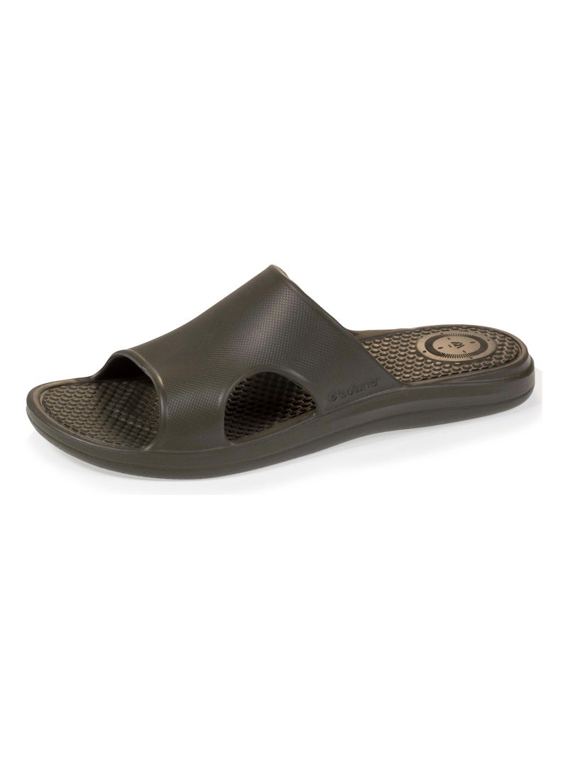 Mules claquettes ajourée  Isotoner Kaki - Kiabi