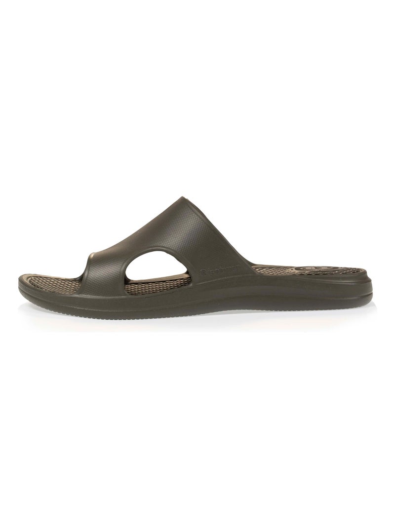 Mules claquettes ajourée  Isotoner Kaki - Kiabi