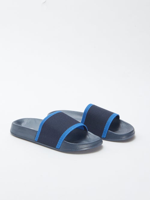 Mules claquettes bi-matière - Kiabi