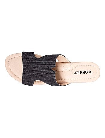 Mules claquettes confort compensée Isotoner