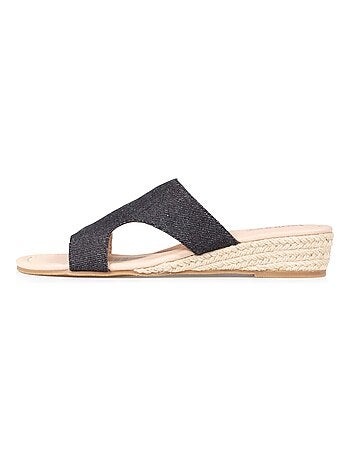 Mules claquettes confort compensée
