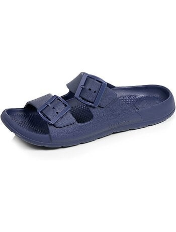 Mules claquettes Double bride, semelle confortable et légère, sandale de plage, piscine Isotoner