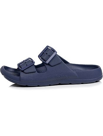 Mules claquettes Double bride, semelle confortable et légère, sandale de plage, piscine Isotoner