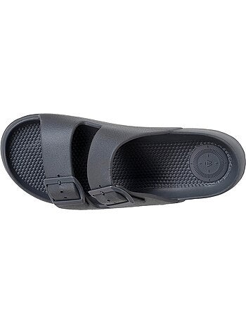 Mules claquettes Double bride, semelle confortable et légère, sandale de plage, piscine Isotoner