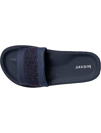 Mules claquettes Sandales Plage d'été, Semelles Eva légères et confortable Isotoner