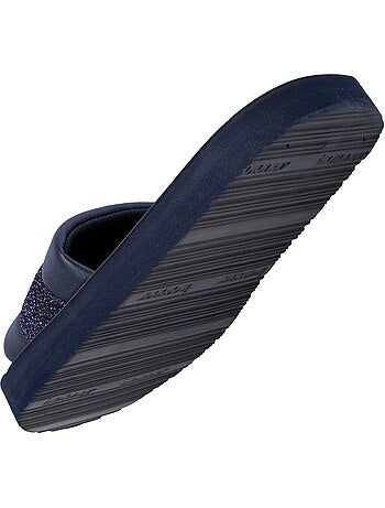 Mules claquettes Sandales Plage d'été, Semelles Eva légères et confortable Isotoner