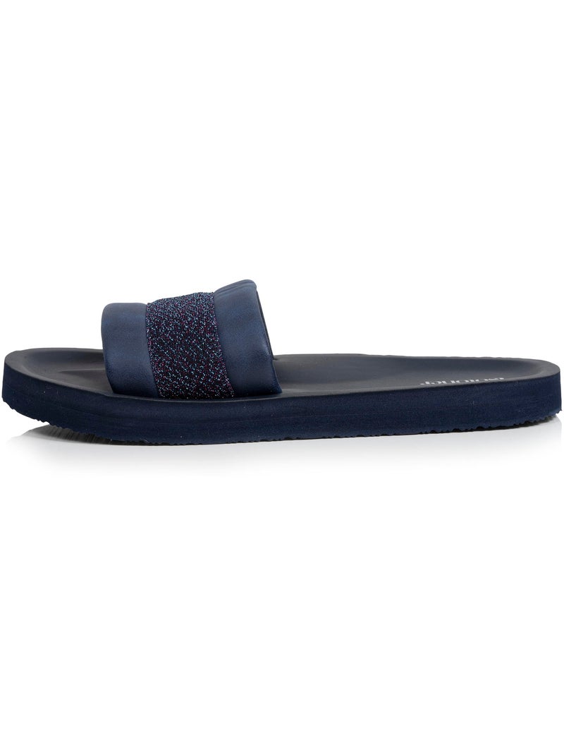 Mules claquettes Sandales Plage d'été, Semelles Eva légères et confortable  Isotoner Bleu marine - Kiabi