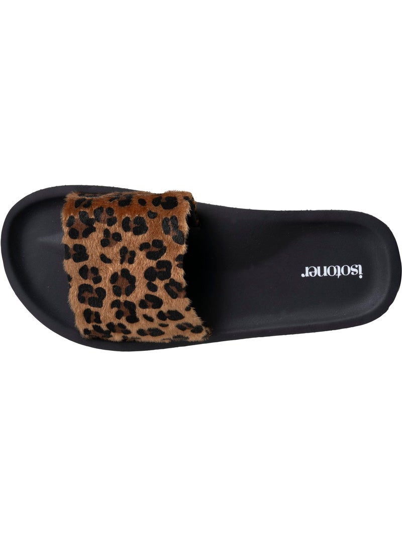 Mules claquettes Sandales Plage d'été, Semelles Eva légères et confortable  Isotoner Noir Marron - Kiabi