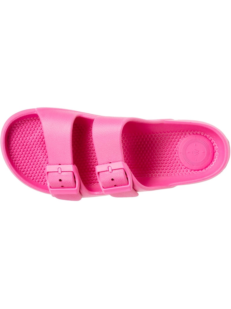 Mules claquettes semelle confortable et légère, sandale de plage, piscine  Isotoner Rose - Kiabi