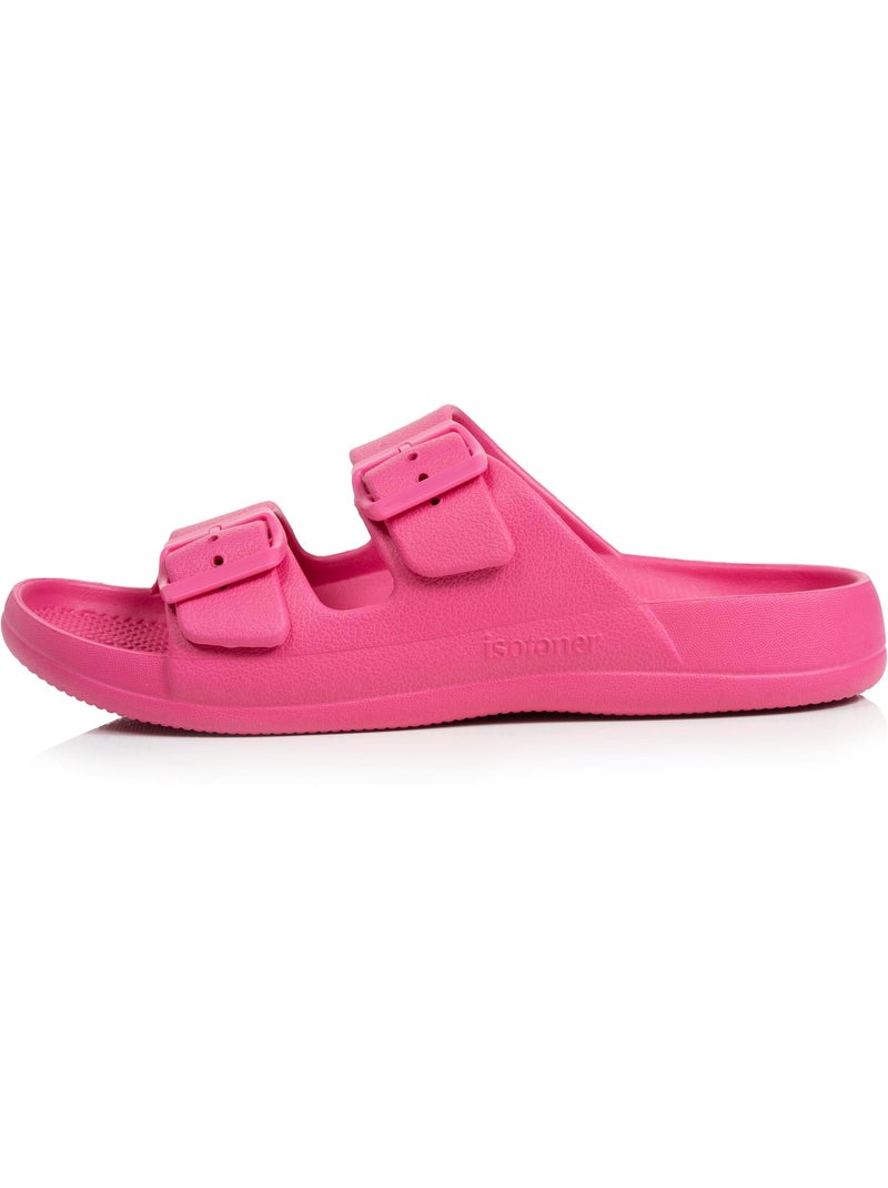 Mules claquettes semelle confortable et légère, sandale de plage, piscine Rose - Kiabi