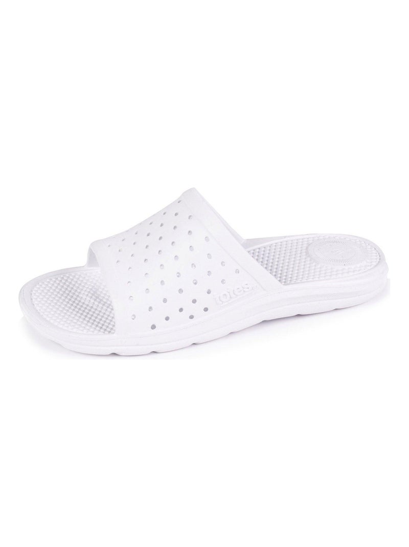 Mules claquettes ultra confortables et légères  Isotoner Blanc - Kiabi