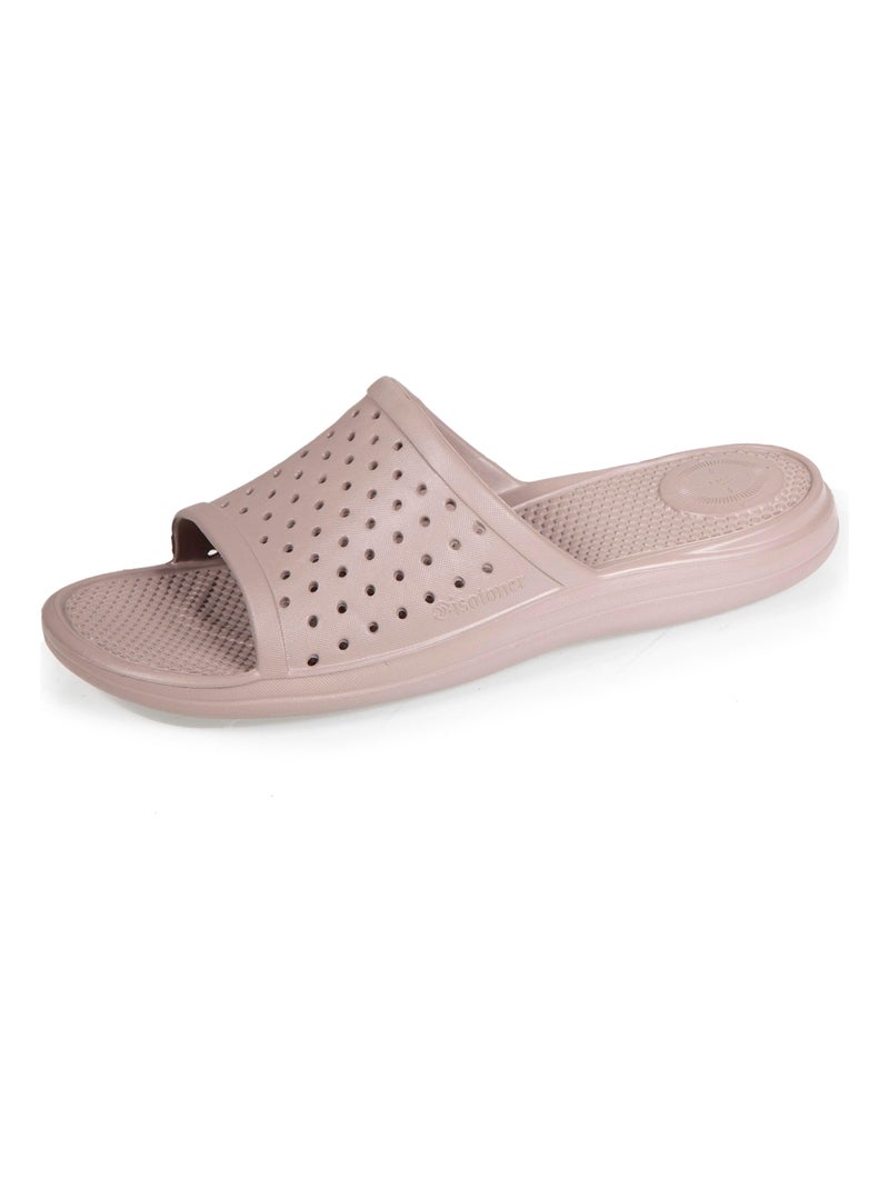 Mules claquettes ultra confortables et légères  Isotoner Taupe - Kiabi
