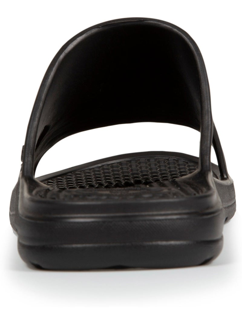 Mules claquettes ultra confortables et légères, sandale été de piscine Noir - Kiabi
