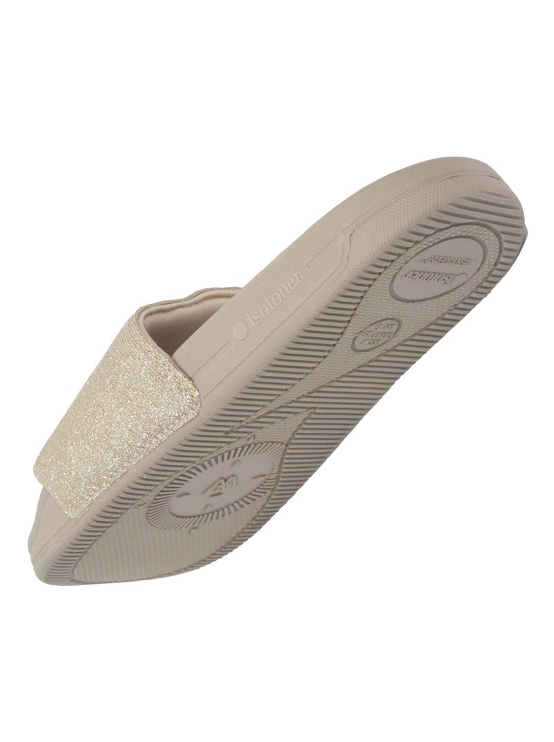 Mules claquettes ultra confortables, faciles à enfiler  Isotoner Beige - Kiabi