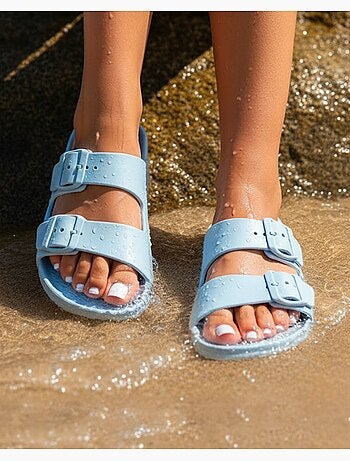 Mules claquettes ultra confortables, faciles à enfiler isotoner
