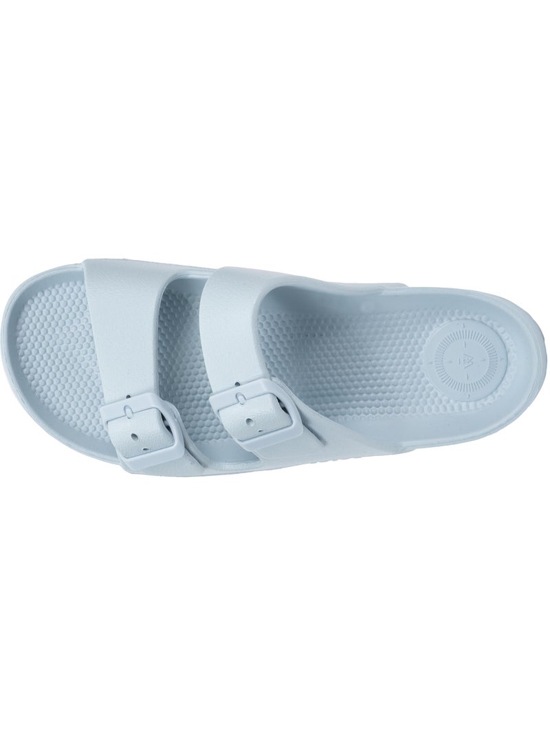 Mules claquettes ultra confortables, faciles à enfiler  isotoner Bleu Noir Bleu - Kiabi