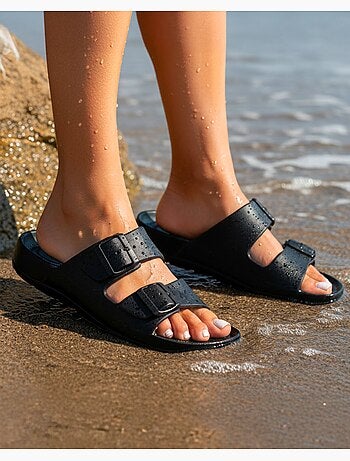 Mules claquettes ultra confortables, faciles à enfiler Isotoner