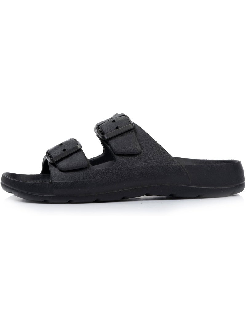 Mules claquettes ultra confortables, faciles à enfiler Noir - Kiabi