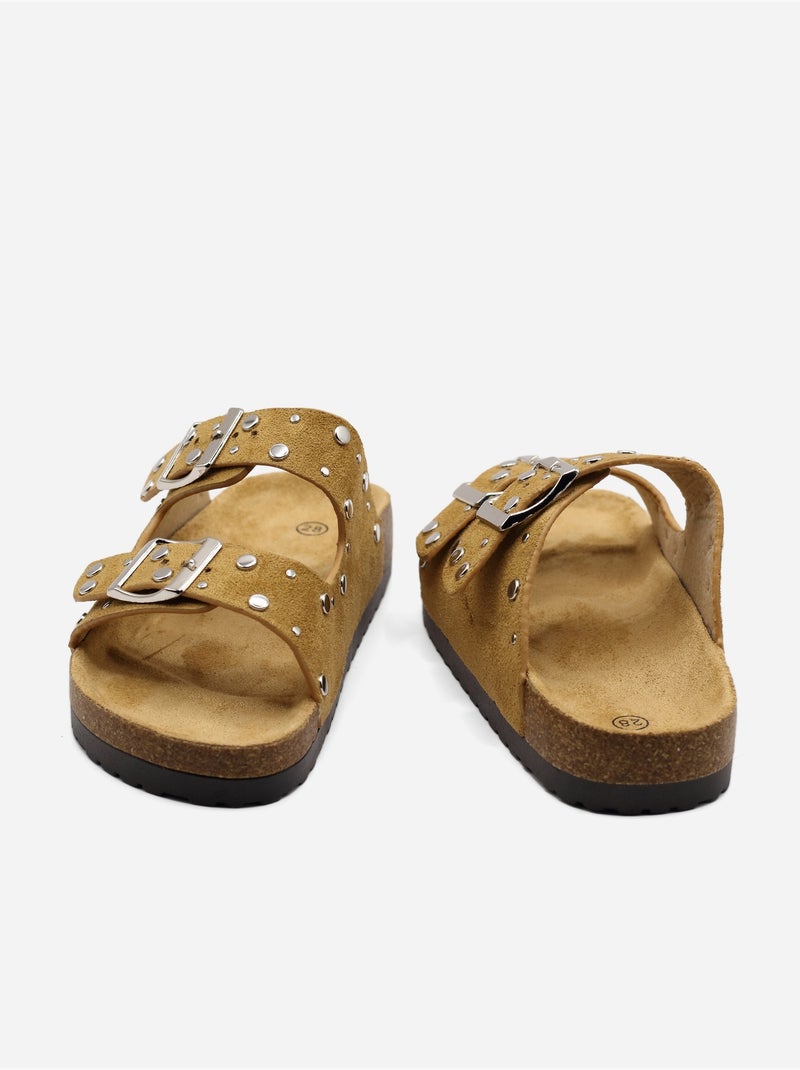 Mules cloutées - Doremi Camel - Kiabi