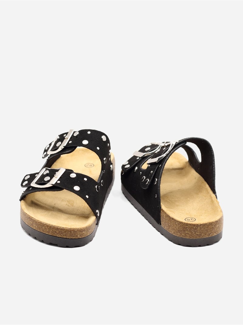 Mules cloutées - Doremi Noir - Kiabi