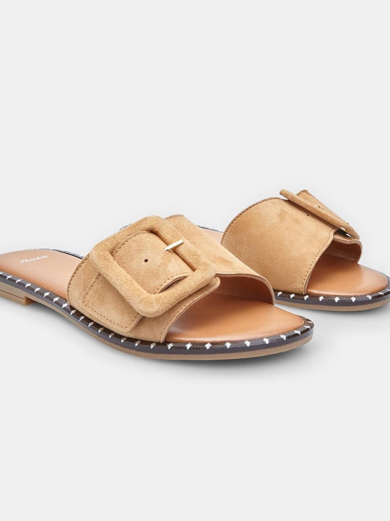 Mules comfortables BATA Beige - Kiabi