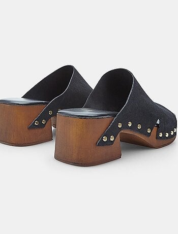 Mules comfortables en daim BATA