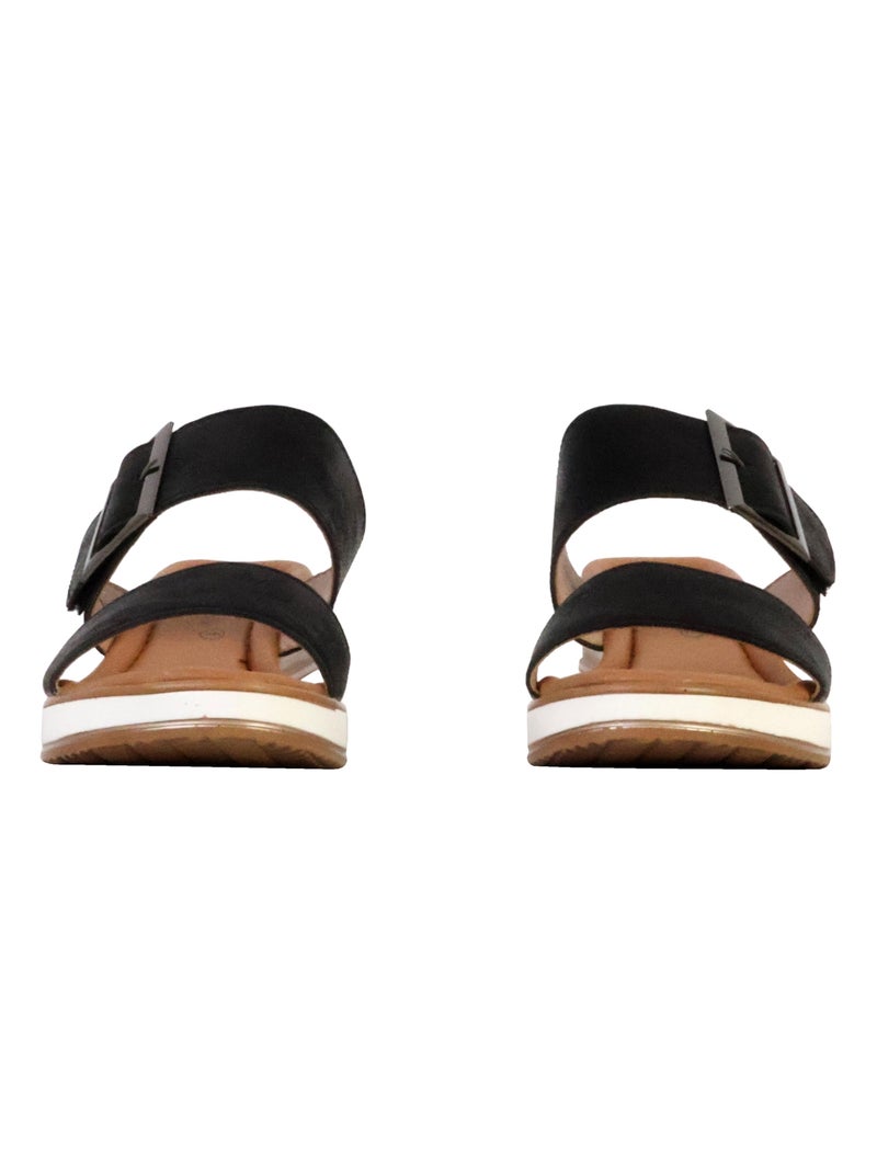 Mules Compensé à Enfiler The Divine Factory Noir - Kiabi