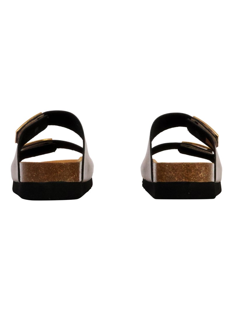 Mules Compensée à Enfiler Scholl Monterey 2 Straps Taupe - Kiabi