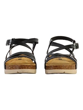 Mules Compensée Cuir Plakton Comba