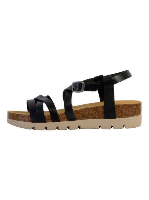 Mules Compensée Cuir Plakton Comba - Kiabi