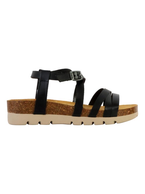 Mules Compensée Cuir Plakton Comba - Kiabi