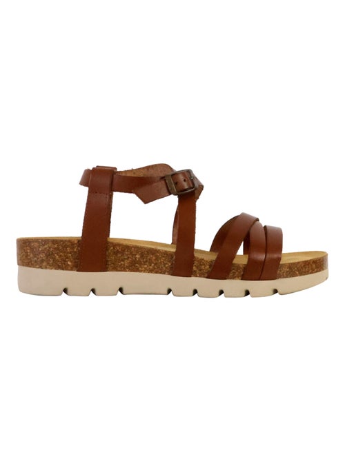 Mules Compensée Cuir Plakton Comba - Kiabi