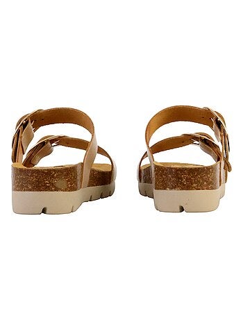 Mules Compensée Cuir Plakton Combarro