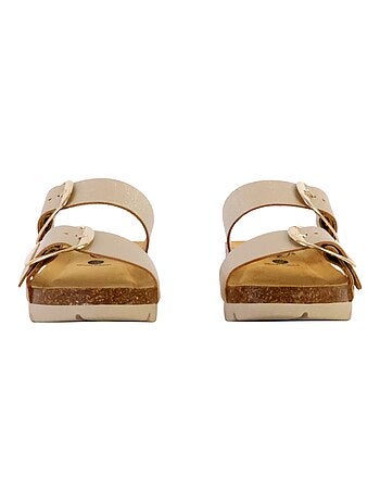 Mules Compensée Cuir Plakton Combarro