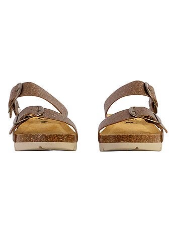 Mules Compensée Cuir Plakton Combarro