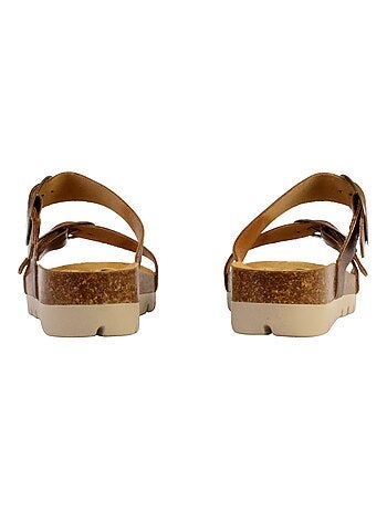 Mules Compensée Cuir Plakton Combarro