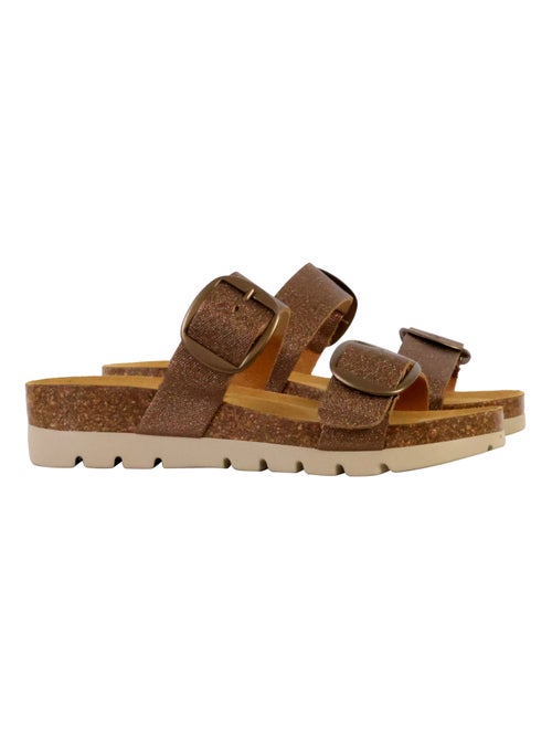 Mules Compensée Cuir Plakton Combarro - Kiabi
