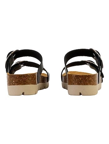 Mules Compensée Cuir Plakton Combarro