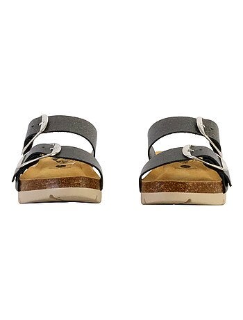 Mules Compensée Cuir Plakton Combarro