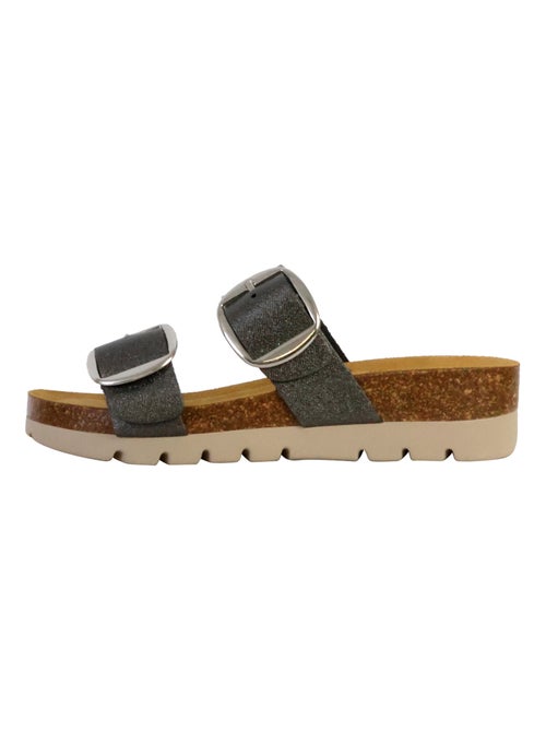 Mules Compensée Cuir Plakton Combarro - Kiabi