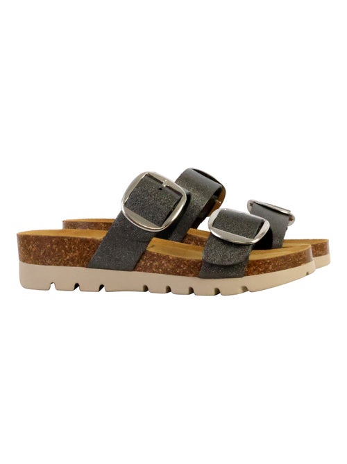 Mules Compensée Cuir Plakton Combarro - Kiabi
