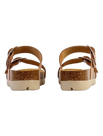 Mules Compensée Cuir Plakton Combarro