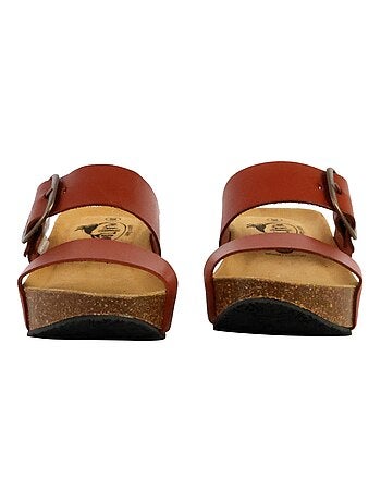 Mules Compensée Cuir Plakton So Rock