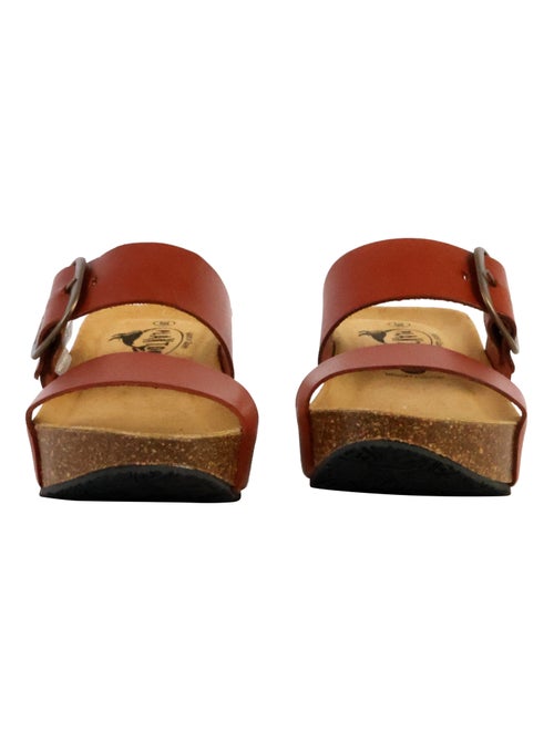 Mules Compensée Cuir Plakton So Rock - Kiabi