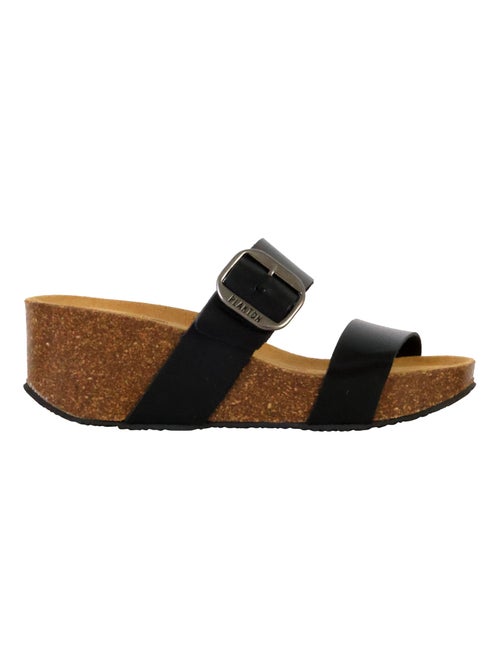 Mules Compensée Cuir Plakton So Rock - Kiabi