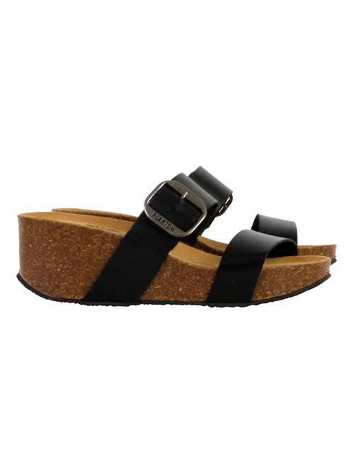 Mules Compensée Cuir Plakton So Rock - Kiabi