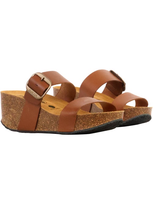 Mules Compensée Cuir Plakton So Rock - Kiabi