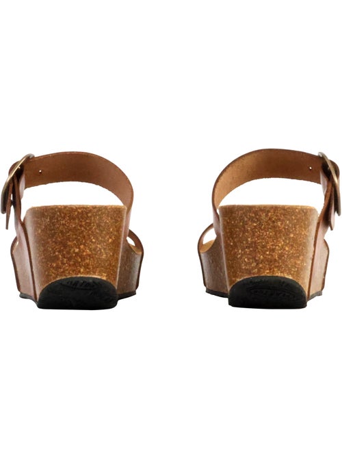 Mules Compensée Cuir Plakton So Rock - Kiabi
