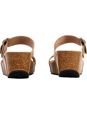 Mules Compensée Cuir Plakton So Rock