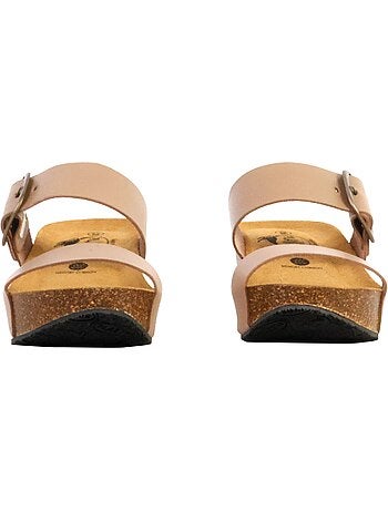 Mules Compensée Cuir Plakton So Rock